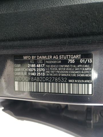 Photo 9 VIN: WDDGF8AB2DR278532 - MERCEDES-BENZ C 300 4MAT 