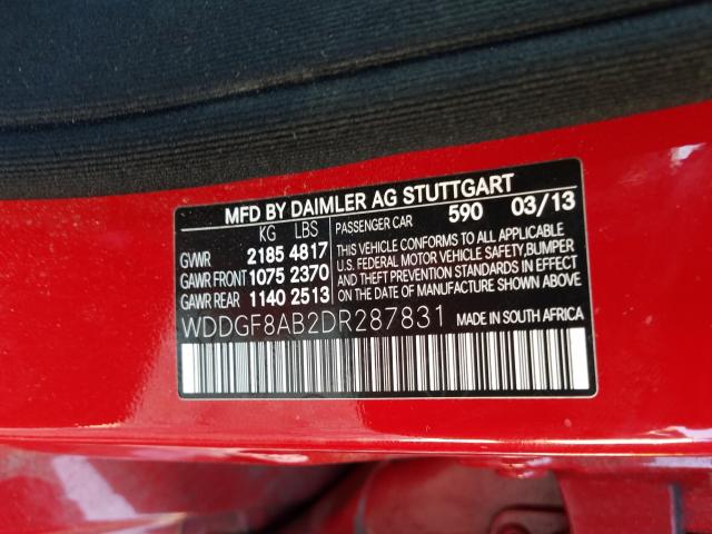 Photo 9 VIN: WDDGF8AB2DR287831 - MERCEDES-BENZ C 300 4MAT 