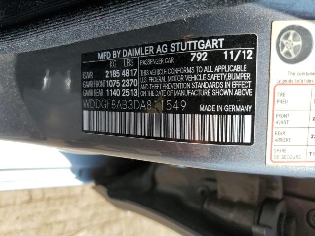 Photo 11 VIN: WDDGF8AB3DA811549 - MERCEDES-BENZ C-CLASS 