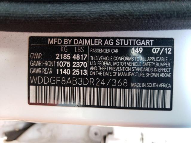 Photo 11 VIN: WDDGF8AB3DR247368 - MERCEDES-BENZ C 300 4MAT 