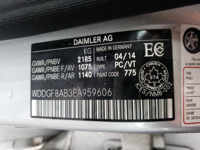 Photo 9 VIN: WDDGF8AB3EA959606 - MERCEDES-BENZ C 300 4MAT 