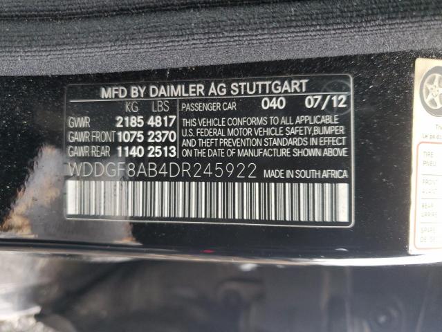 Photo 11 VIN: WDDGF8AB4DR245922 - MERCEDES-BENZ C 300 4MAT 