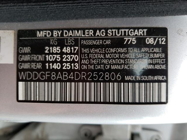 Photo 9 VIN: WDDGF8AB4DR252806 - MERCEDES-BENZ C 300 4MAT 