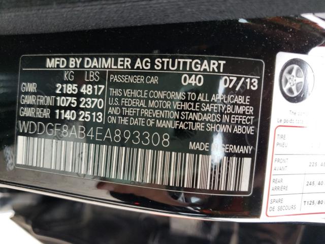 Photo 9 VIN: WDDGF8AB4EA893308 - MERCEDES-BENZ C 300 4MAT 