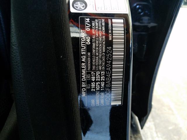 Photo 9 VIN: WDDGF8AB4EA942524 - MERCEDES-BENZ C 300 4MAT 