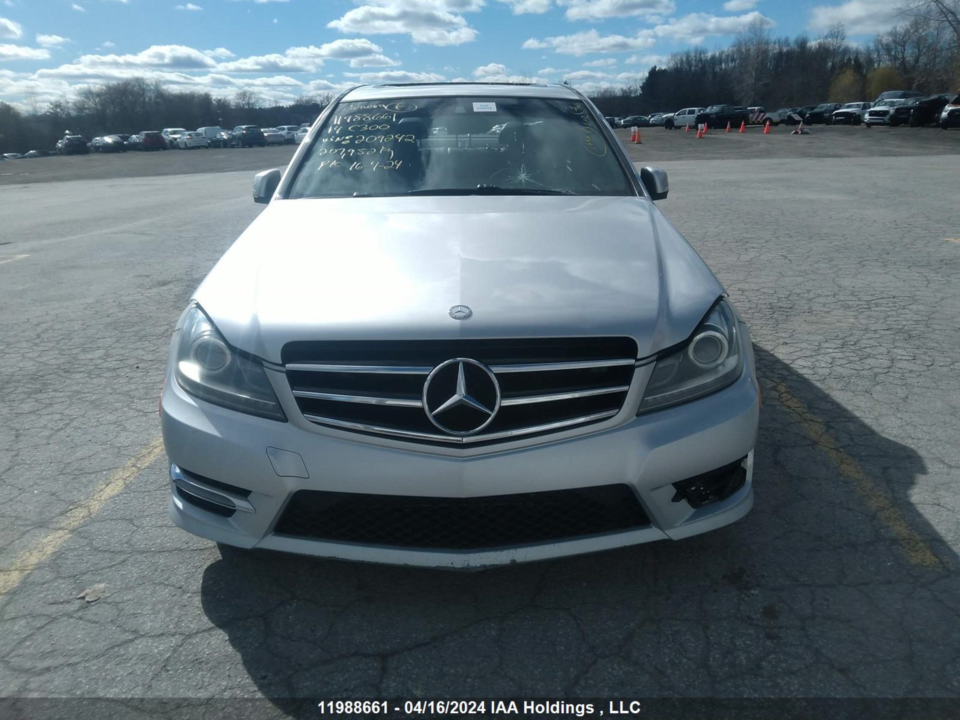 Photo 12 VIN: WDDGF8AB4EG209242 - MERCEDES-BENZ C-KLASSE 