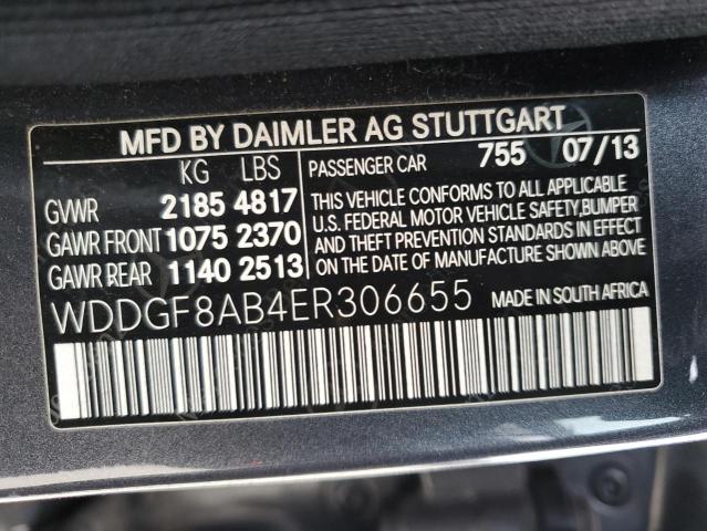 Photo 11 VIN: WDDGF8AB4ER306655 - MERCEDES-BENZ C 300 4MAT 