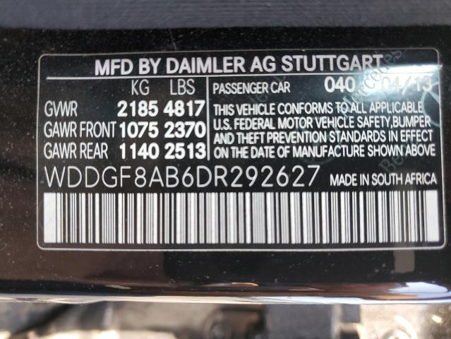 Photo 12 VIN: WDDGF8AB6DR292627 - MERCEDES-BENZ C 300 4MAT 