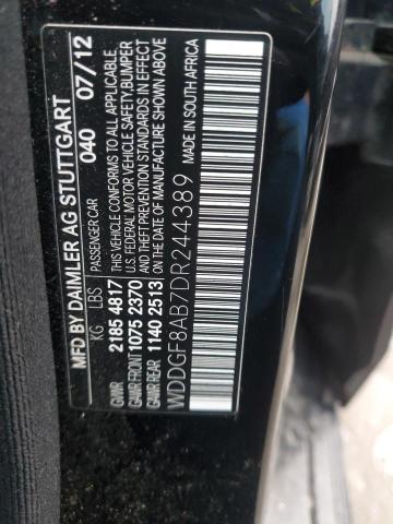 Photo 11 VIN: WDDGF8AB7DR244389 - MERCEDES-BENZ C 300 4MAT 