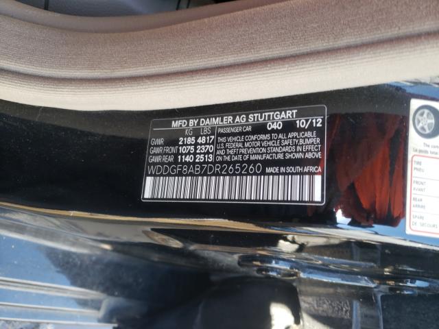 Photo 9 VIN: WDDGF8AB7DR265260 - MERCEDES-BENZ C 300 4MAT 