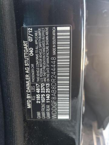 Photo 11 VIN: WDDGF8AB8DR244448 - MERCEDES-BENZ C-CLASS 