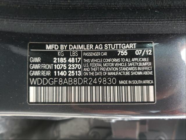 Photo 9 VIN: WDDGF8AB8DR249830 - MERCEDES-BENZ C 300 4MAT 