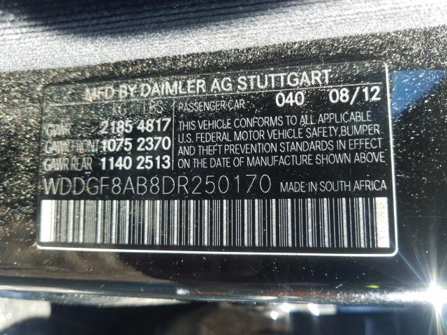 Photo 9 VIN: WDDGF8AB8DR250170 - MERCEDES-BENZ C 300 4MAT 