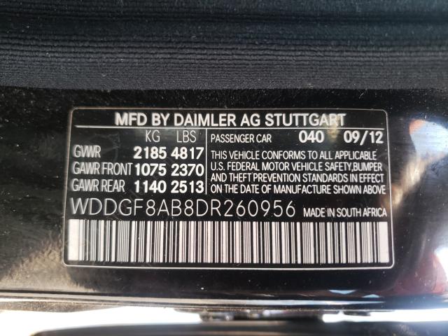 Photo 9 VIN: WDDGF8AB8DR260956 - MERCEDES-BENZ C 300 4MAT 