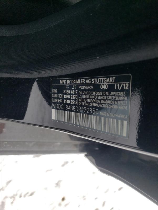 Photo 9 VIN: WDDGF8AB8DR272850 - MERCEDES-BENZ C 300 4MAT 