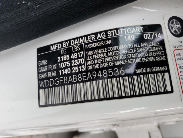 Photo 11 VIN: WDDGF8AB8EA948536 - MERCEDES-BENZ C 300 4MAT 