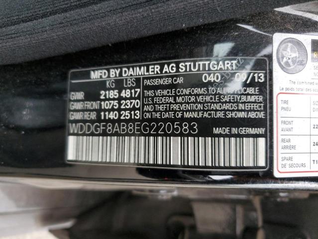 Photo 11 VIN: WDDGF8AB8EG220583 - MERCEDES-BENZ C-CLASS 