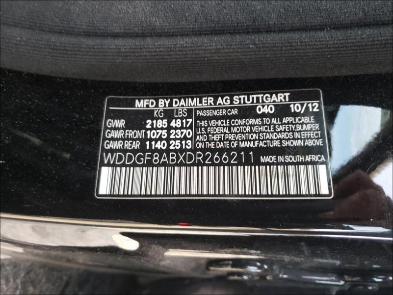 Photo 9 VIN: WDDGF8ABXDR266211 - MERCEDES-BENZ C 300 4MAT 