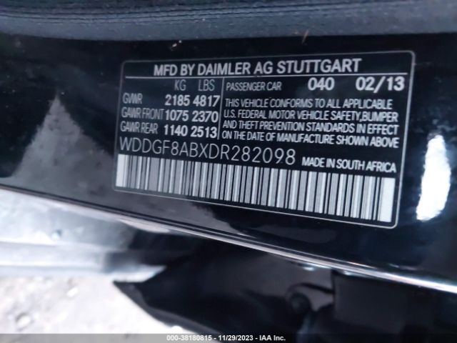 Photo 8 VIN: WDDGF8ABXDR282098 - MERCEDES-BENZ C 300 