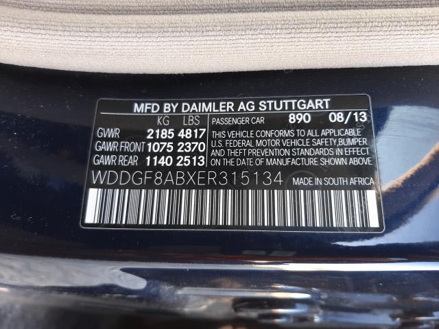 Photo 9 VIN: WDDGF8ABXER315134 - MERCEDES-BENZ C 300 4MAT 