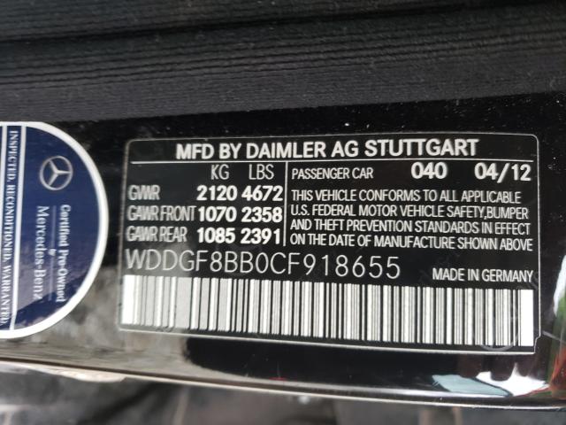 Photo 9 VIN: WDDGF8BB0CF918655 - MERCEDES-BENZ C 300 4MAT 