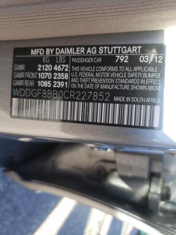 Photo 9 VIN: WDDGF8BB0CR227852 - MERCEDES-BENZ C 300 4MAT 