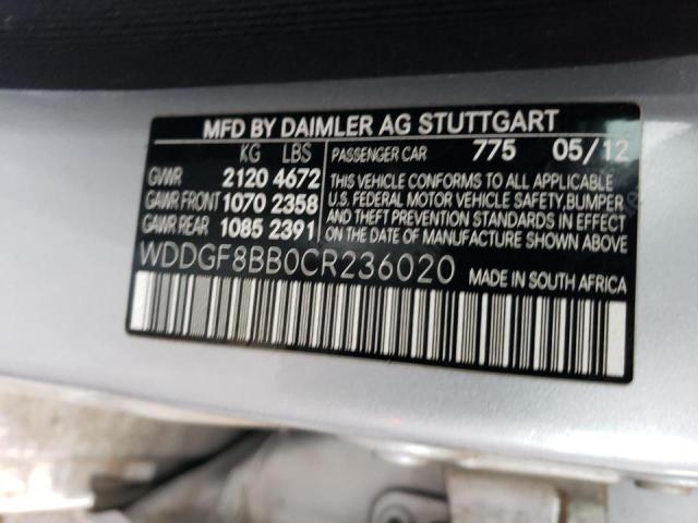 Photo 11 VIN: WDDGF8BB0CR236020 - MERCEDES-BENZ C 300 4MAT 