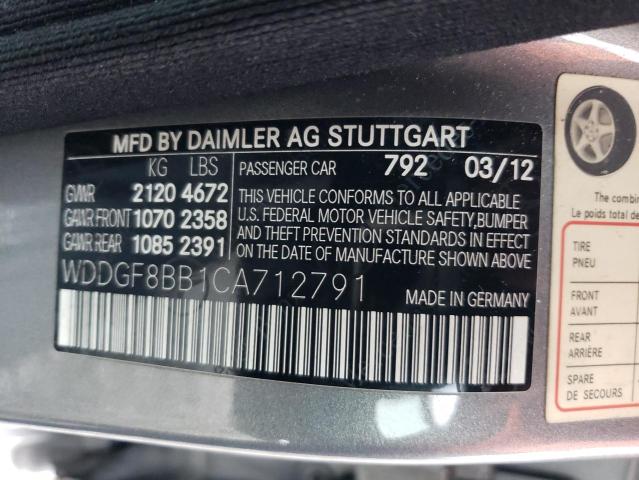 Photo 11 VIN: WDDGF8BB1CA712791 - MERCEDES-BENZ C-CLASS 