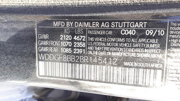 Photo 1 VIN: WDDGF8BB2BR145412 - MERCEDES-BENZ C 300 