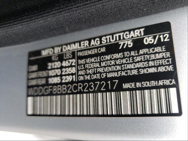 Photo 9 VIN: WDDGF8BB2CR237217 - MERCEDES-BENZ C 300 4MAT 