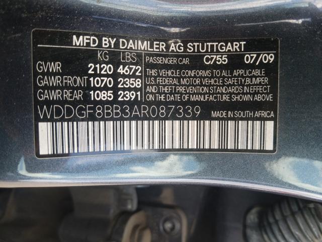 Photo 9 VIN: WDDGF8BB3AR087339 - MERCEDES-BENZ C 300 4MAT 