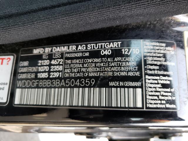 Photo 9 VIN: WDDGF8BB3BA504359 - MERCEDES-BENZ C 300 4MAT 