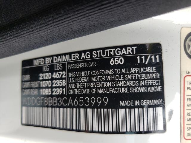 Photo 9 VIN: WDDGF8BB3CA653999 - MERCEDES-BENZ C 300 4MAT 