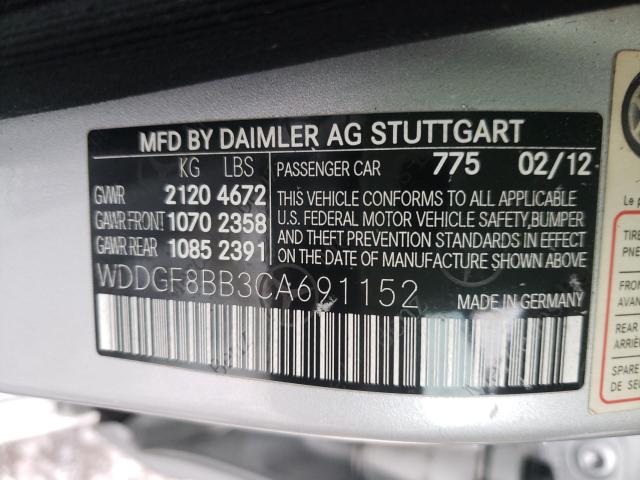 Photo 9 VIN: WDDGF8BB3CA691152 - MERCEDES-BENZ C 300 4MAT 