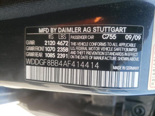 Photo 9 VIN: WDDGF8BB4AF414414 - MERCEDES-BENZ C 300 4MAT 