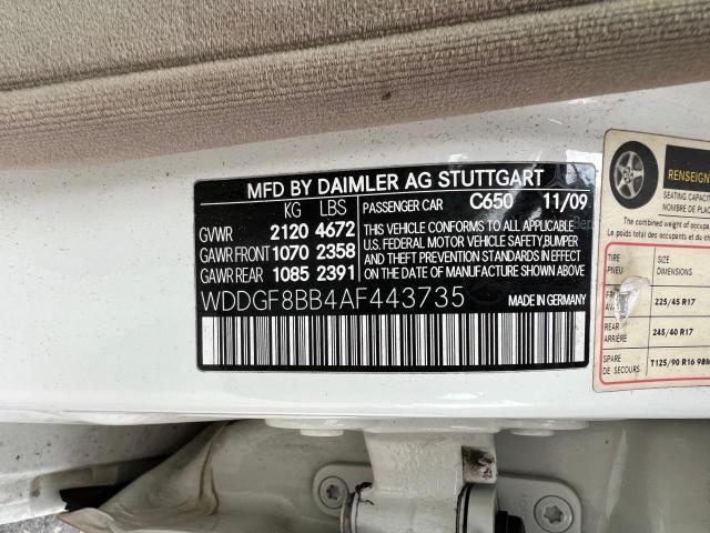 Photo 9 VIN: WDDGF8BB4AF443735 - MERCEDES-BENZ C 300 4MAT 