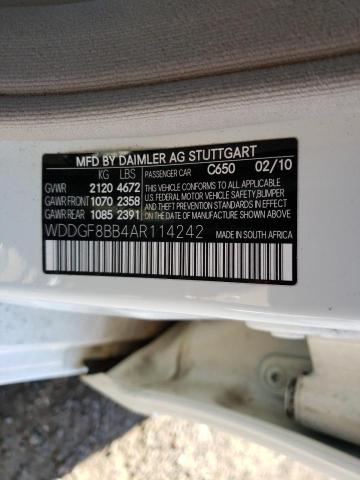 Photo 9 VIN: WDDGF8BB4AR114242 - MERCEDES-BENZ C 300 4MAT 