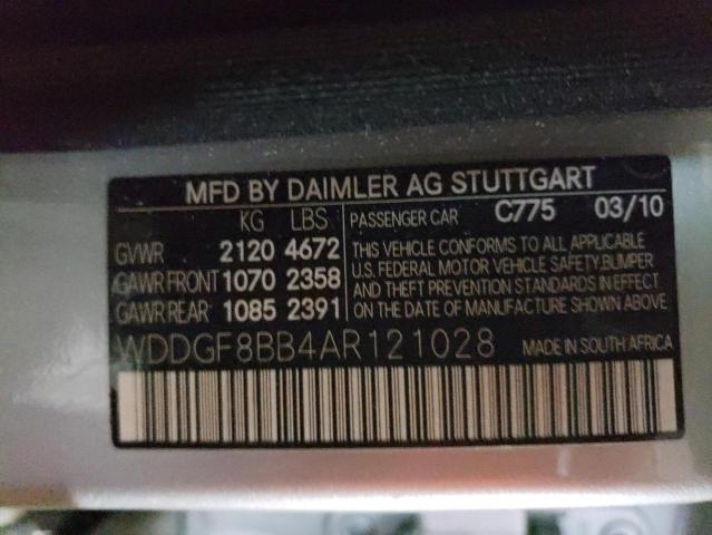 Photo 12 VIN: WDDGF8BB4AR121028 - MERCEDES-BENZ C 300 4MAT 