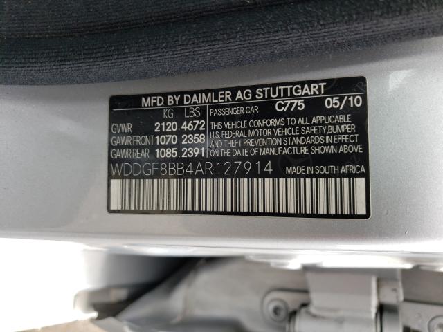 Photo 9 VIN: WDDGF8BB4AR127914 - MERCEDES-BENZ C 300 4MAT 