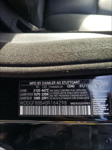 Photo 9 VIN: WDDGF8BB4BR164298 - MERCEDES-BENZ C 300 4MAT 