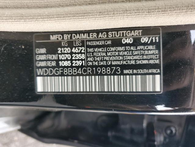 Photo 11 VIN: WDDGF8BB4CR198873 - MERCEDES-BENZ C 300 4MAT 