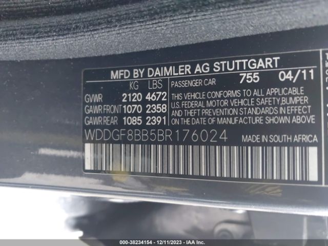 Photo 8 VIN: WDDGF8BB5BR176024 - MERCEDES-BENZ C 300 