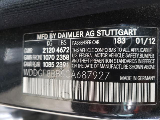 Photo 9 VIN: WDDGF8BB5CA687927 - MERCEDES-BENZ C 300 4MAT 