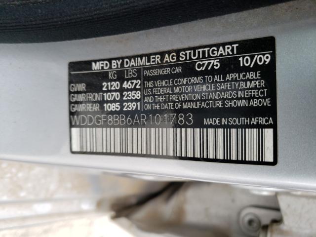 Photo 9 VIN: WDDGF8BB6AR101783 - MERCEDES-BENZ C 300 4MAT 