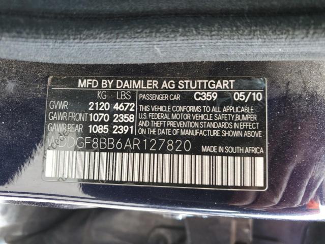 Photo 11 VIN: WDDGF8BB6AR127820 - MERCEDES-BENZ C 300 4MAT 