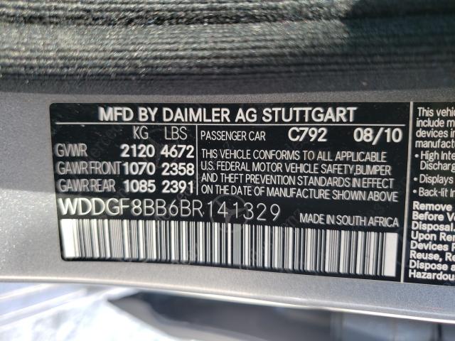 Photo 9 VIN: WDDGF8BB6BR141329 - MERCEDES-BENZ C 300 4MAT 