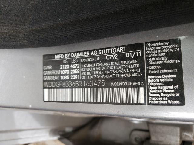 Photo 9 VIN: WDDGF8BB6BR163475 - MERCEDES-BENZ C 300 4MAT 