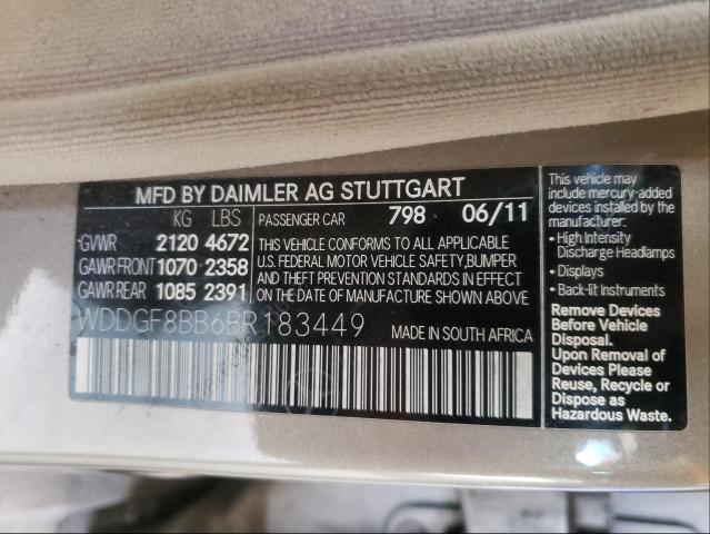 Photo 9 VIN: WDDGF8BB6BR183449 - MERCEDES-BENZ C 300 4MAT 