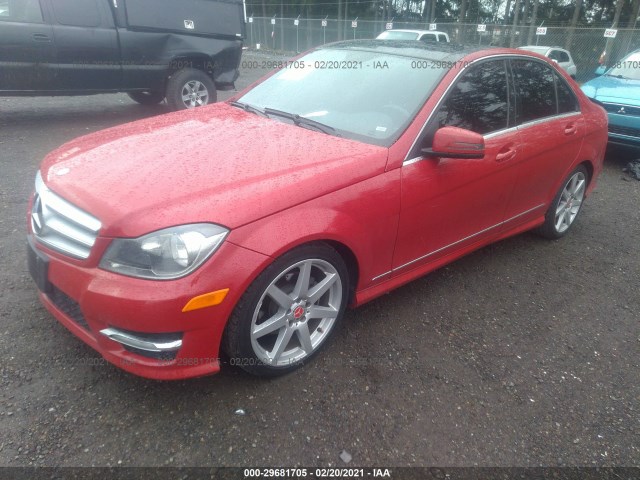 Photo 1 VIN: WDDGF8BB6CF872412 - MERCEDES-BENZ C-CLASS 