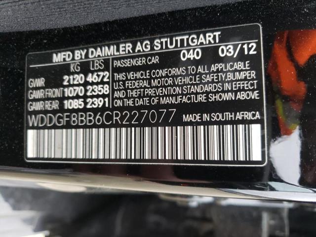 Photo 9 VIN: WDDGF8BB6CR227077 - MERCEDES-BENZ C 300 4MAT 